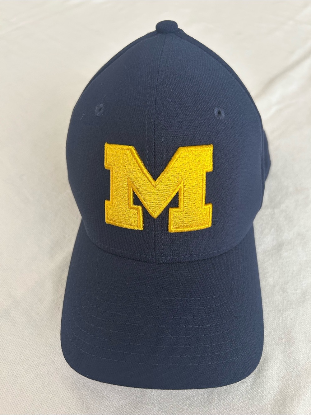 Nike Michigan Wolverines Classic99 Dri Fit Flex Fit Hat Navy Blue NCAA Cap